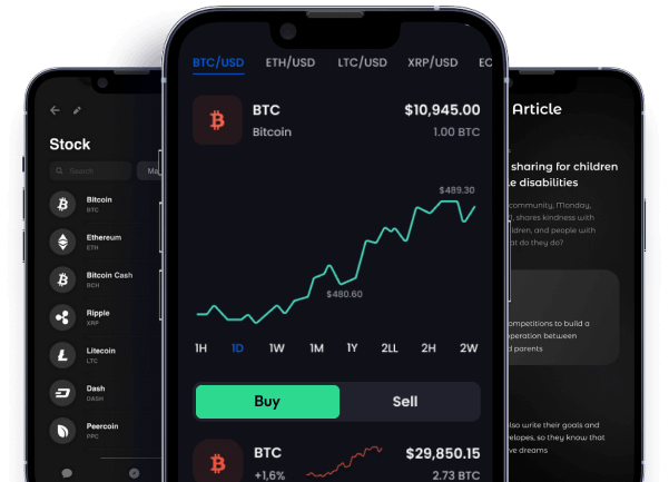 Mobile Trading Dashboard